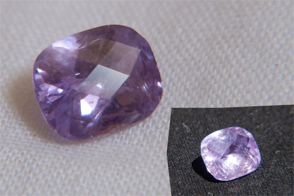 Violet Sapphire - Rectangular - 2.033 ct - IGL certified