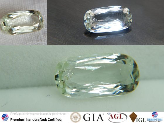 Beryl - Rectangular - 2.60 ct - COR authenticated