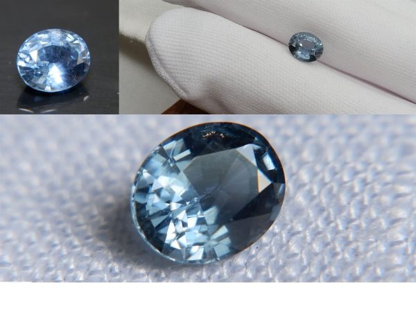 Genuine Green-Blue Sapphire - Oval - 1.13 ct - GIA certified