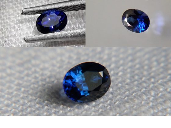 Vivid Royal Blue Sapphire - Oval - 0.34 ct - GIA certified