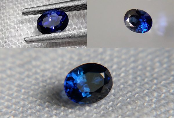 Vivid Royal Blue Sapphire - Oval - 0.34 ct - GIA certified
