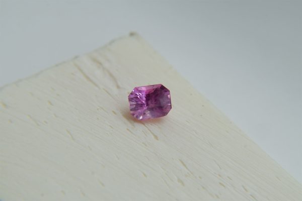 Vivid Pastel Pink Sapphire - Octagon - 0.85 ct
