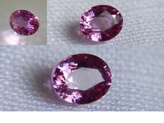 Purplish Pink Sapphire - Oval - 0.85 ct - GIA certified
