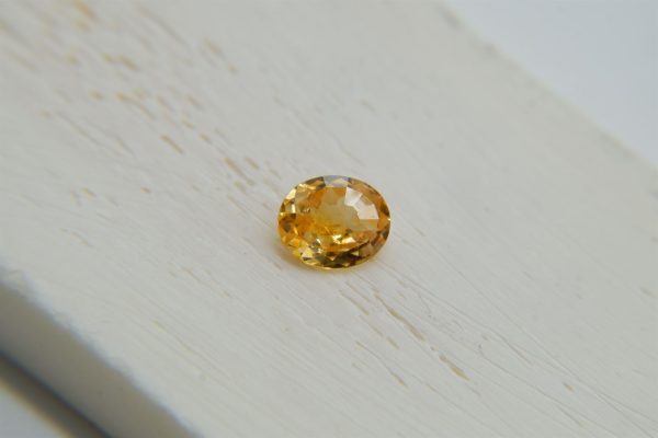 Vivid Orange-Yellow Sapphire - Oval - 0.90 ct