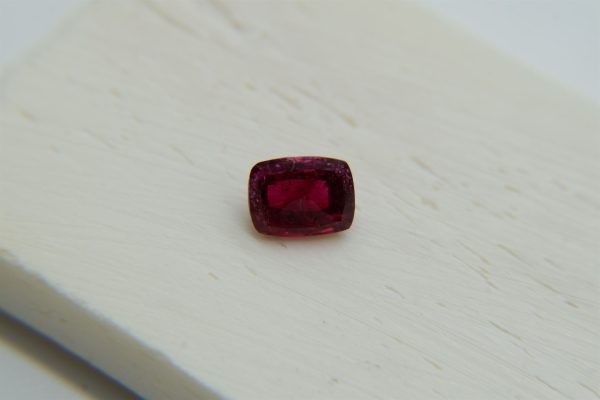 Vivid Red Rubellite - Rectangular - 0.85 ct - COR authenticated